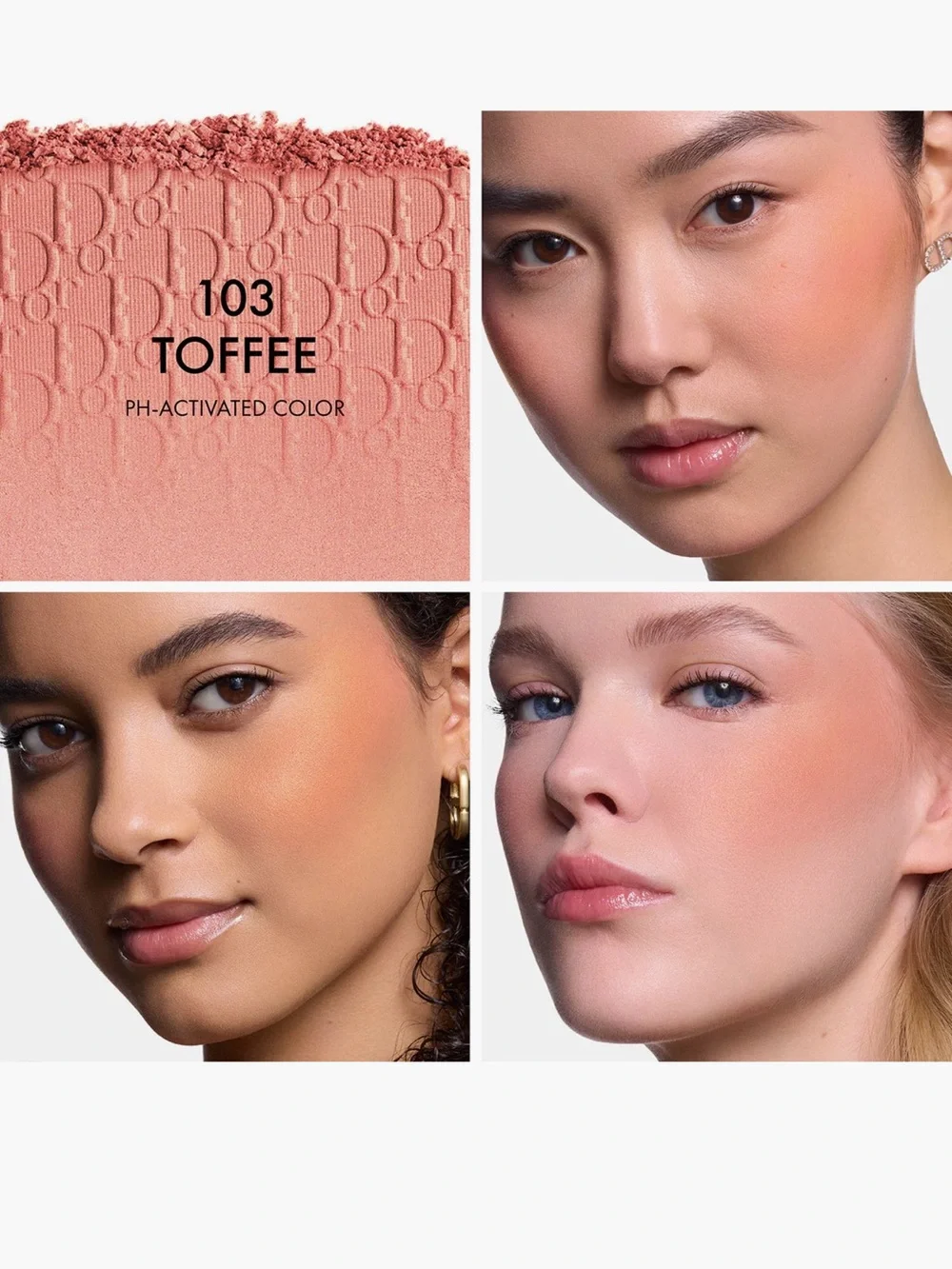 DIOR BACKSTAGE ROSY GLOW BLUSH with ph-activated *103 TOFFEE* NEW
